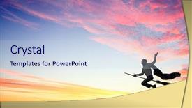  Presentation with modern medicine cardiology concept mixed - Amazing slide set having resque - man on besom mixed media backdrop and a  colored foreground