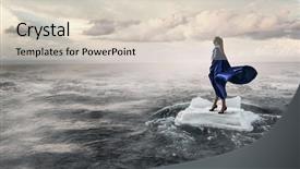  Presentation with surfing - Slide set featuring resque - surfing sea on ice floe background and a  colored foreground