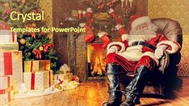  Presentation with rest - Presentation theme having rest by the fireplace background and a tawny brown colored foreground