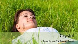  Presentation with lactation young woman breastfeeding - Presentation theme with rest sleep - young woman laying background and a  colored foreground