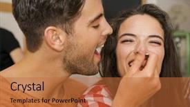  Presentation with latino - Cool new PPT theme with restaurant and giving food backdrop and a red colored foreground