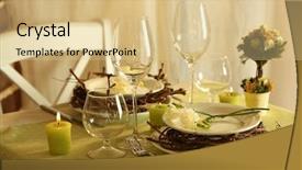  Presentation with cutlery easter table setting - Cool new presentation with restaurant concept - beautiful holiday easter table setting backdrop and a lemonade colored foreground