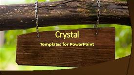  Presentation with signboard - Amazing slide set having restaurant concept - old blank wooden signboard outdoor backdrop and a tawny brown colored foreground