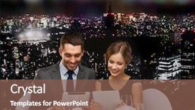  Presentation with holiday - Amazing theme having restaurant couple technology and holiday backdrop and a  colored foreground