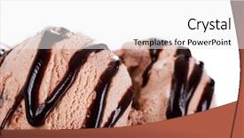  Presentation with restaurant menu - PPT layouts consisting of restaurant dessert menu - ice cream border isolated background and a white colored foreground