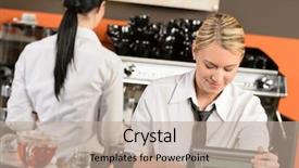  Presentation with maufacture of security uniform - Cool new presentation with outdoors is ground with angle backdrop and a gray colored foreground.