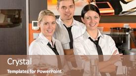  Presentation with blade server - Theme featuring candies jellies and lolly pop background and a white colored foreground