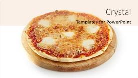  Presentation with restaurant menu board - PPT layouts enhanced with restaurant menu classical pizza four background and a yellow colored foreground