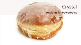  Presentation with octopus on isolated white - Presentation enhanced with restaurant menu donuts - delicious donut isolated on white background and a lemonade colored foreground