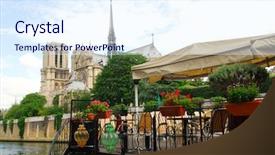  Presentation with notre dame paris france - Amazing slides having restaurant on a boat backdrop and a  colored foreground