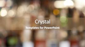  Presentation with cocktail bar - PPT theme with restaurant presentation template - blurred cocktail bar background and a coral colored foreground