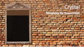  Presentation with chalk board - Presentation theme with restaurant presentation template - wooden sign with blank black background and a coral colored foreground