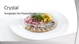  Presentation with restaurant pub menu - Theme featuring restaurant seafood menu with salted background and a white colored foreground