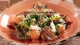  Presentation with restaurant menu pizza - Theme having restaurant starter menu of duck background and a coral colored foreground