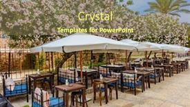  Presentation with middle east - Amazing slide set having restaurants of old souk byblos jbeil in lebanon middle east backdrop and a violet colored foreground