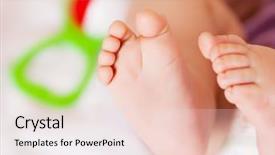  Presentation with baby diapers - Beautiful PPT layouts featuring resthome safety - feet of a six months backdrop and a white colored foreground