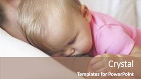  Presentation with mother baby animation - Amazing presentation theme having resthome safety - happy young mother with baby backdrop and a  colored foreground