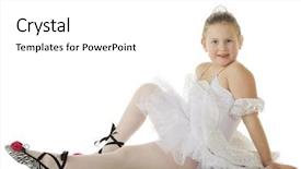  Presentation with elementary - Presentation theme enhanced with resting gracefully in her dace background and a  colored foreground