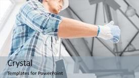  Presentation with architecture home - Audience pleasing presentation design consisting of christmas decorations and holiday lights hanging on bare tree branches backdrop and a white colored foreground