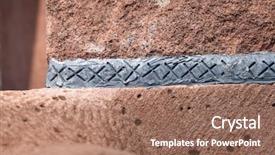  Presentation with restoration - PPT layouts with restoration buildings - image of a fugue background and a coral colored foreground