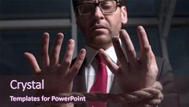  Presentation with black hands - Presentation design having black male prison - close up businessman looks background and a wine colored foreground