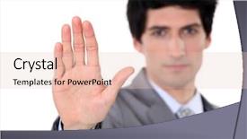  Presentation with restraint - Theme consisting of restraint - halt background and a lemonade colored foreground