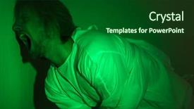  Presentation with restraint - Slide deck having restraint - mentally ill man in strait-jacket background and a forest green colored foreground