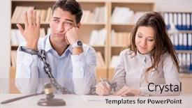  Presentation with divorce - PPT theme enhanced with restraint - young family in marriage divorce background and a soft green colored foreground