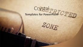  Presentation with zone - PPT theme enhanced with restricted-zone-phrase-written background and a lemonade colored foreground