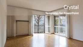  Presentation with nobody - Colorful slide deck enhanced with restructuring - flat living room to be backdrop and a coral colored foreground