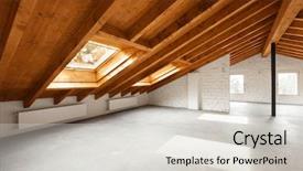  Presentation with nobody - Presentation featuring restructuring - modern loft interior nobody inside background and a light gray colored foreground