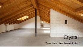  Presentation with nobody - Theme consisting of restructuring - modern loft interior nobody inside background and a light gray colored foreground