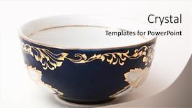  Presentation with white blue vapor trail - Cool new presentation with restuarant - blue cup on white piala backdrop and a white colored foreground