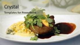  Presentation with winery - Amazing slides having resturant - smoked and barbecued pork chop backdrop and a mint green colored foreground