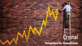  Presentation with spray paint - Amazing slide set having results - businessman standing on a ladder backdrop and a tawny brown colored foreground