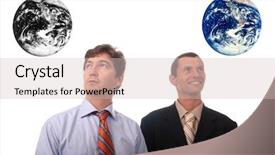  Presentation with war - Cool new PPT theme with results of polution and war backdrop and a soft green colored foreground