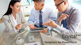  Presentation with movements - PPT layouts with results of the latest strategic background and a mint green colored foreground