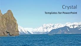  Presentation with resurrection - PPT layouts consisting of resurrection-bay-seward-alaska-seen background and a light blue colored foreground