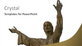  Presentation with resurrection - Colorful slide set enhanced with resurrection of jesus backdrop and a white colored foreground