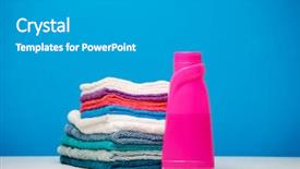  Presentation with scalp cleanser - Colorful PPT layouts enhanced with retail housing - photo of one pink bottle backdrop and a light gray colored foreground