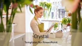  Presentation with business technology internet and network - Theme having retail network - people business technology sale background and a  colored foreground