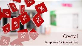  Presentation with negative parenting vector - Presentation theme having retail sales - percent sign vector icon background and a lemonade colored foreground