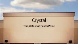  Presentation with retail store - PPT theme featuring commercial property lease - retail store front background and a lemonade colored foreground