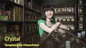  Presentation with tea - Audience pleasing PPT theme consisting of retail vendor - portrait of confident female tea backdrop and a tawny brown colored foreground