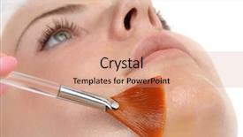  Presentation with acid - Beautiful PPT theme featuring retinol and fruit acid backdrop and a coral colored foreground