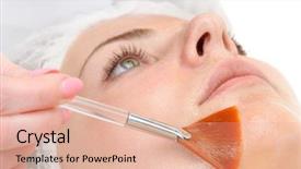  Presentation with beauty salon - Slide deck featuring retinol and fruit acid background and a lemonade colored foreground