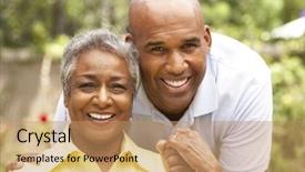  Presentation with being a single woman - Audience pleasing PPT layouts consisting of retire familile - senior woman being hugged backdrop and a coral colored foreground