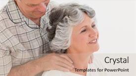  Presentation with wife - Beautiful presentation featuring vocational school - education is success printed on backdrop and a light gray colored foreground