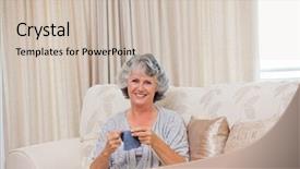  Presentation with knitting - Amazing theme having elegant black mans watch on the wrist backdrop and a tawny brown colored foreground