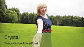  Presentation with aged - PPT layouts having retirement invitation - follow me portrait of lovely background and a gold colored foreground